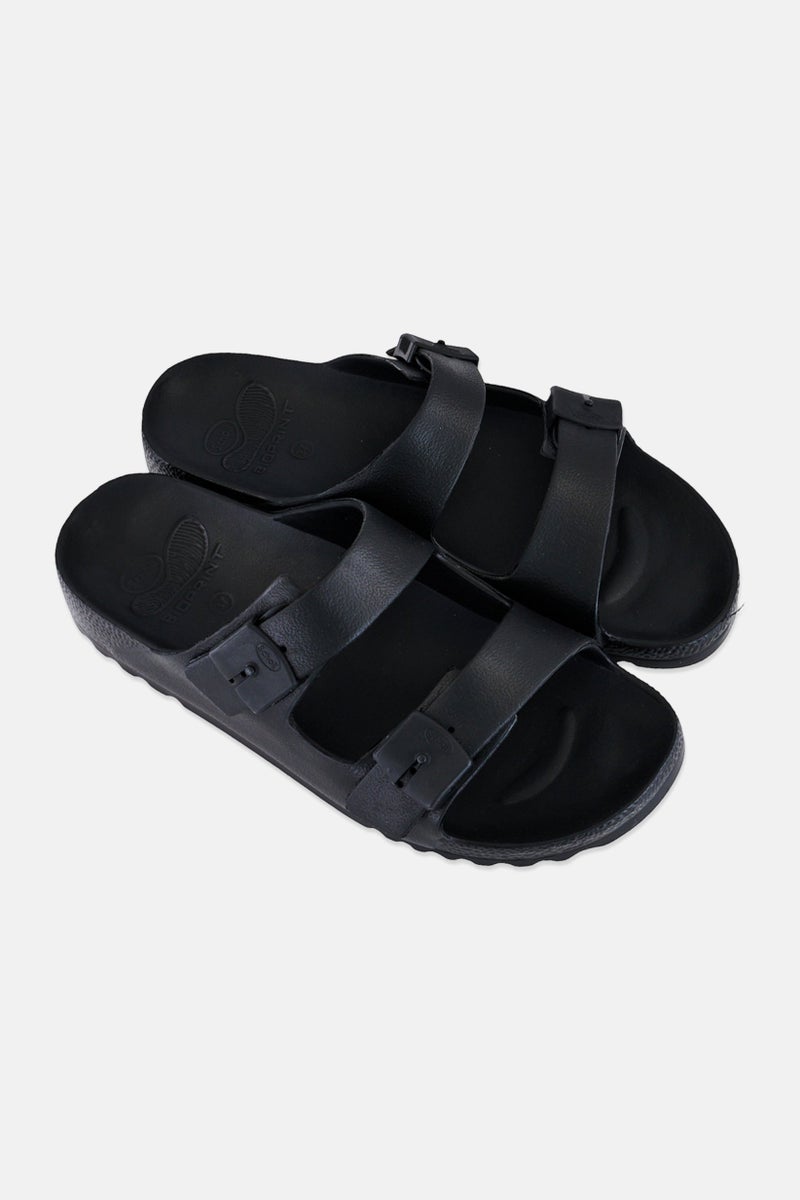 Scholl Women Bahia Bioprint Adjustable Buckle Sandals, Black - Image 2